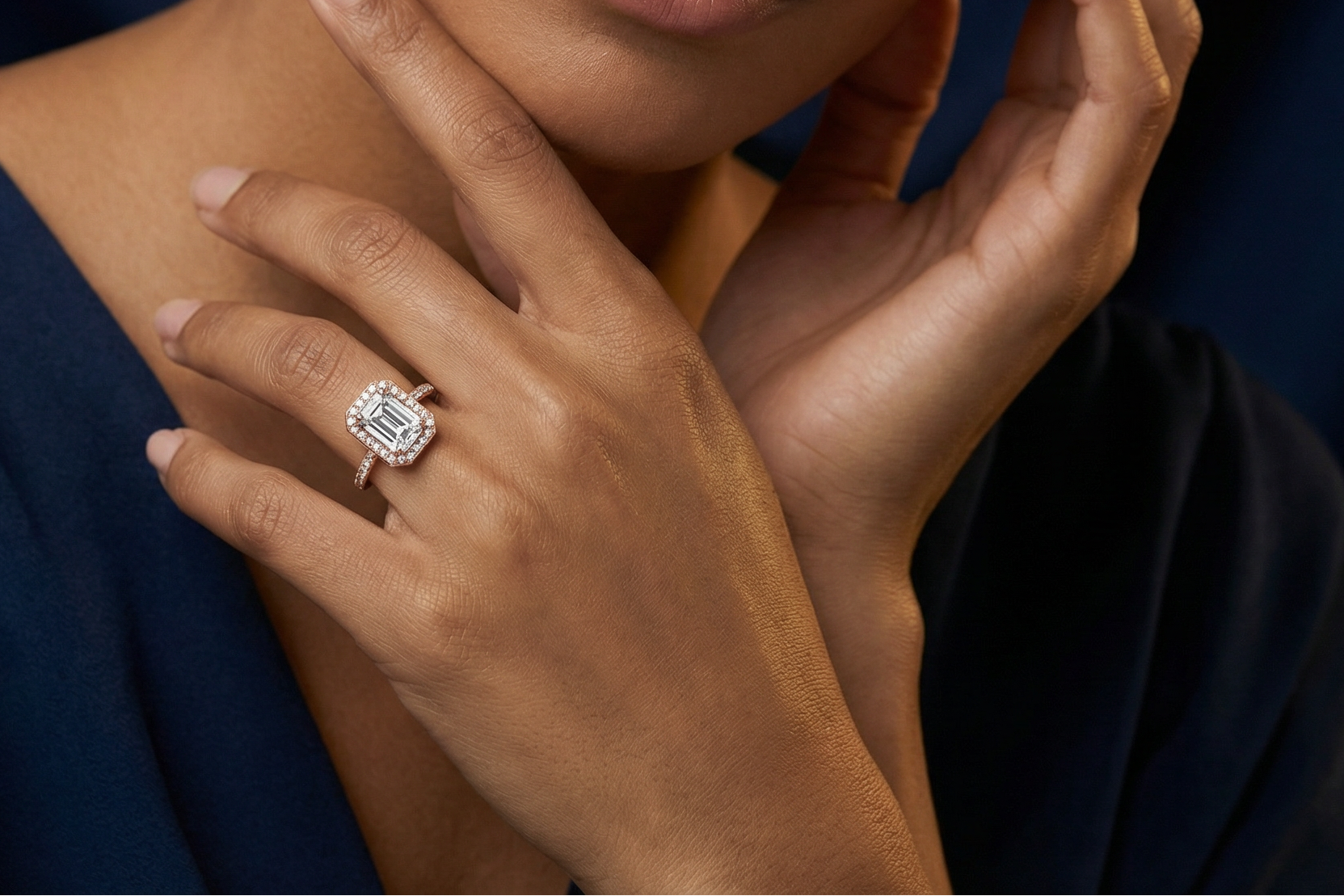 Emerald Cut Diamond Engagement Rings