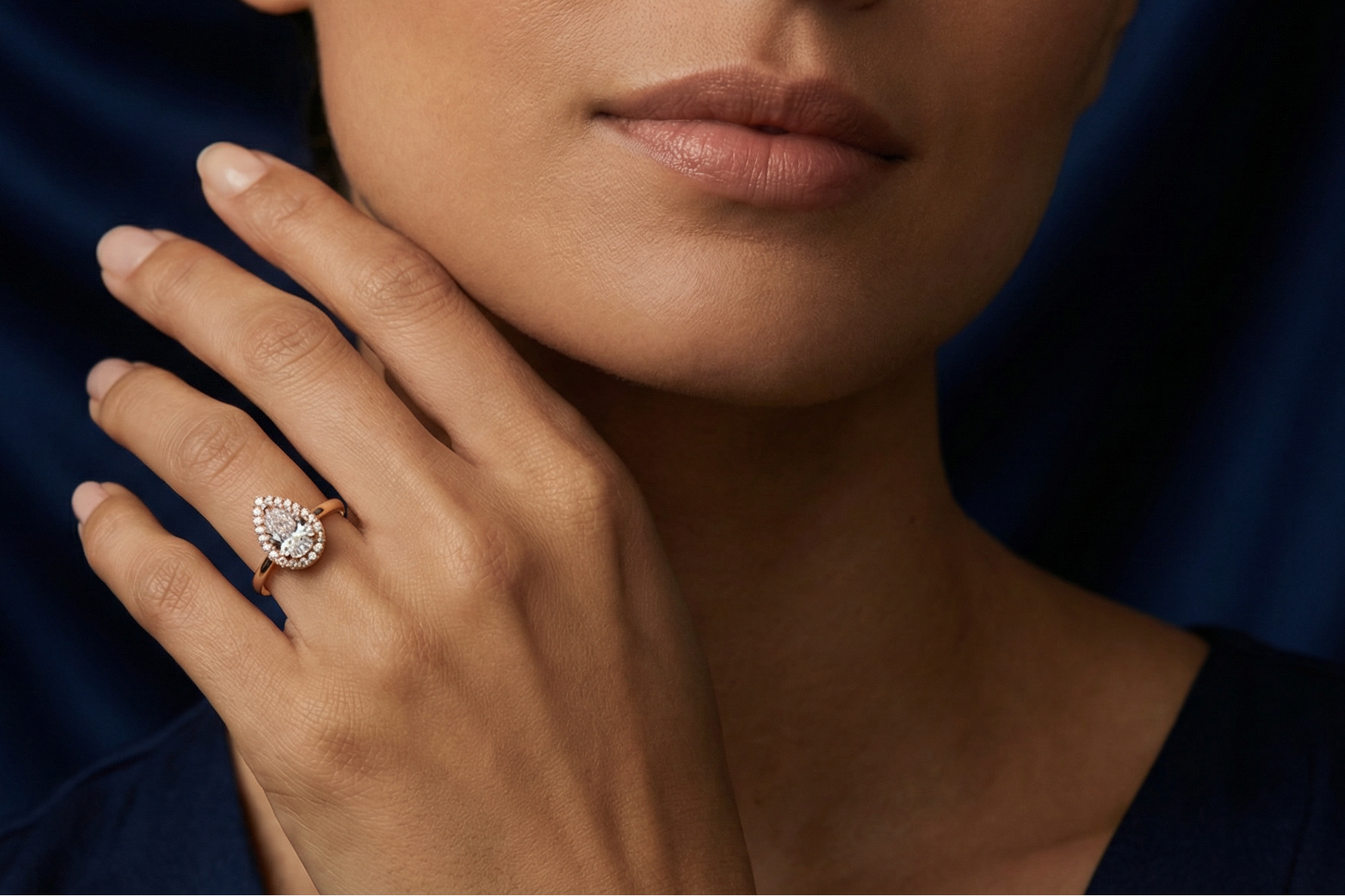 Pear Cut Diamond Engagement Rings