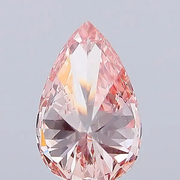 1.18ct Pear Lab Grown Diamond (Colour Fancy Intense Pink, Clarity VS1, IGI Certified)