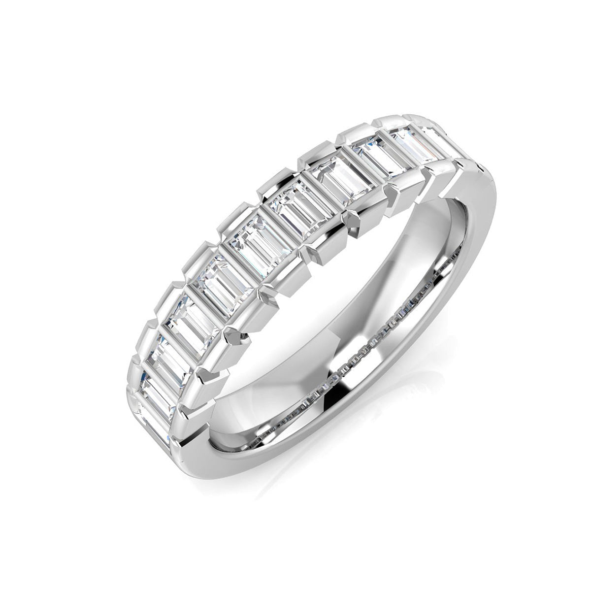 Platinum Diamond Row Ring