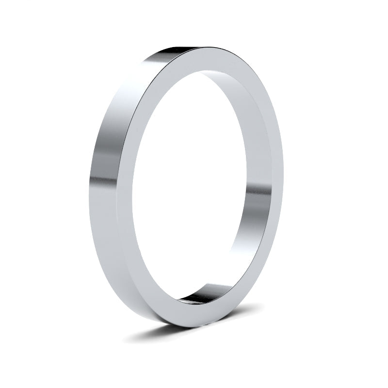 Ladies Flat Classic Wedding Ring