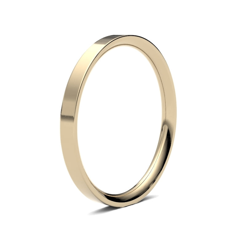 Ladies Flat Court Classic Wedding Ring