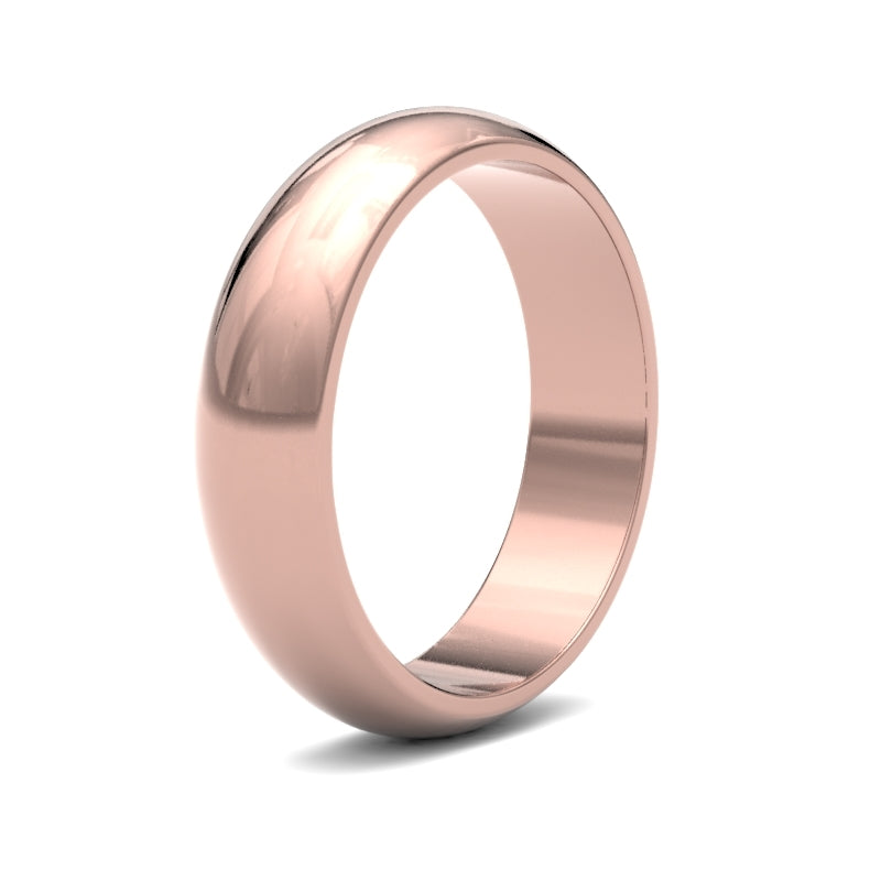 Gents D-Shape Classic Wedding Ring