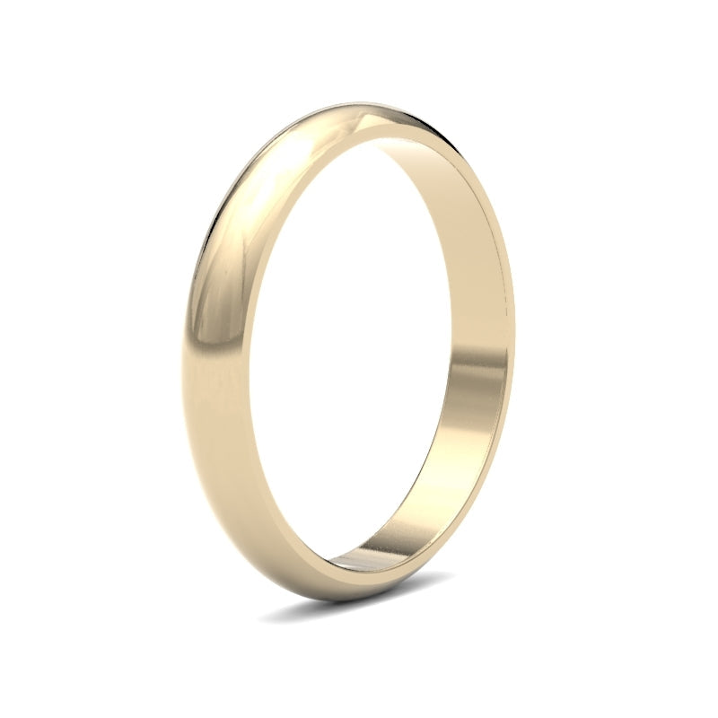 Ladies D-Shape Classic Wedding Ring