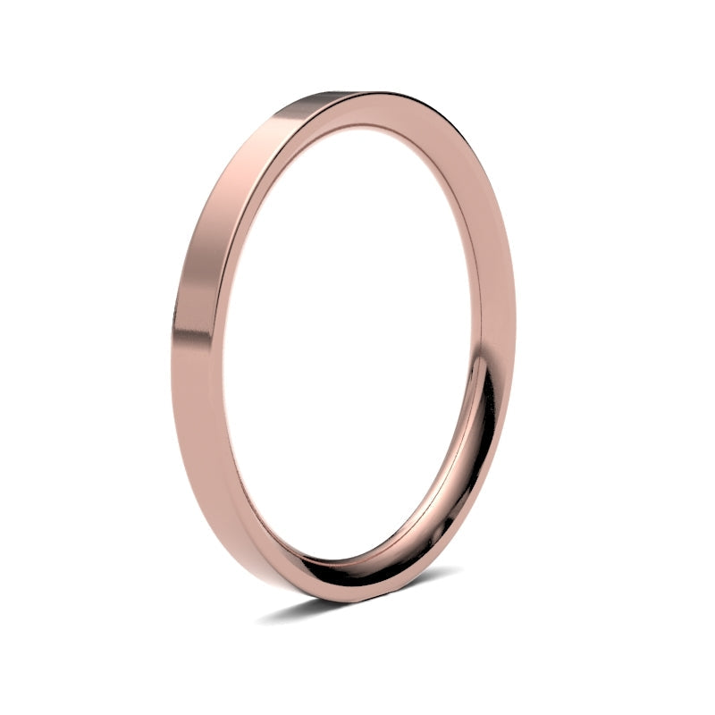 Ladies Flat Court Classic Wedding Ring