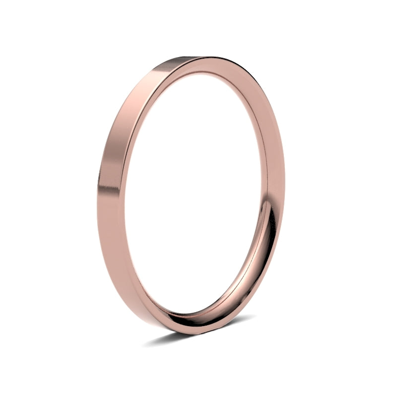 Ladies Flat Court Classic Wedding Ring