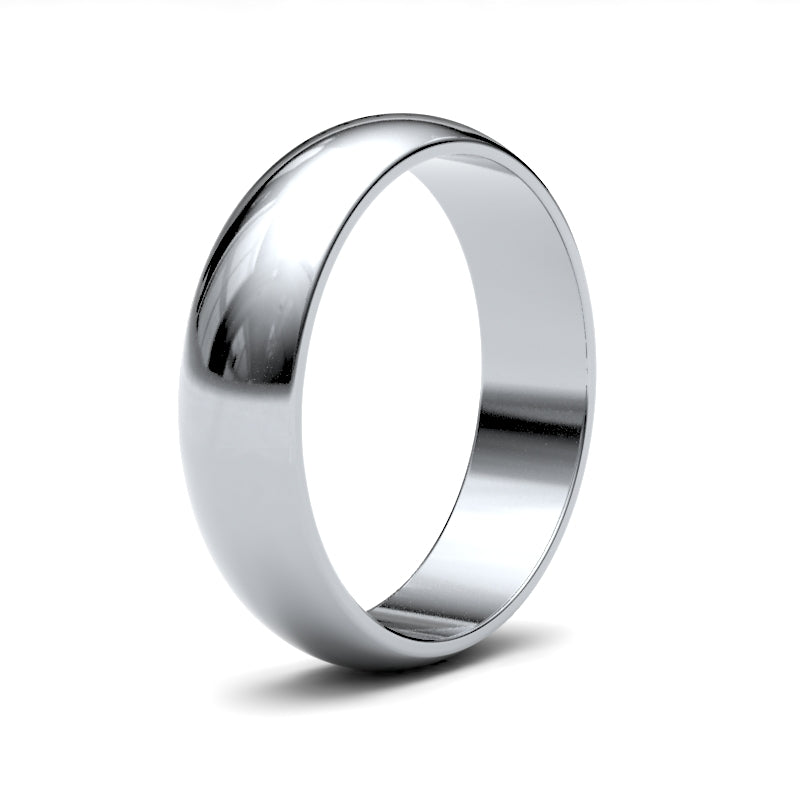 Gents D-Shape Classic Wedding Ring