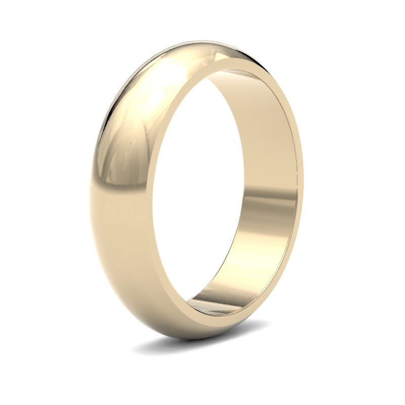 Gents D-Shape Classic Wedding Ring