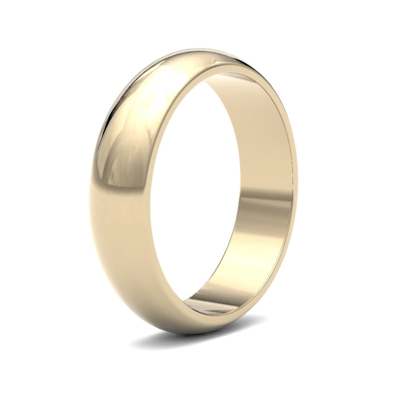 Gents D-Shape Classic Wedding Ring