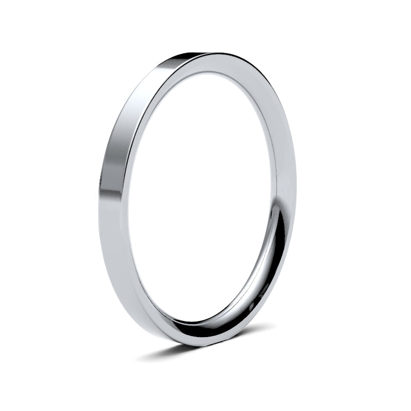 Ladies Flat Court Classic Wedding Ring