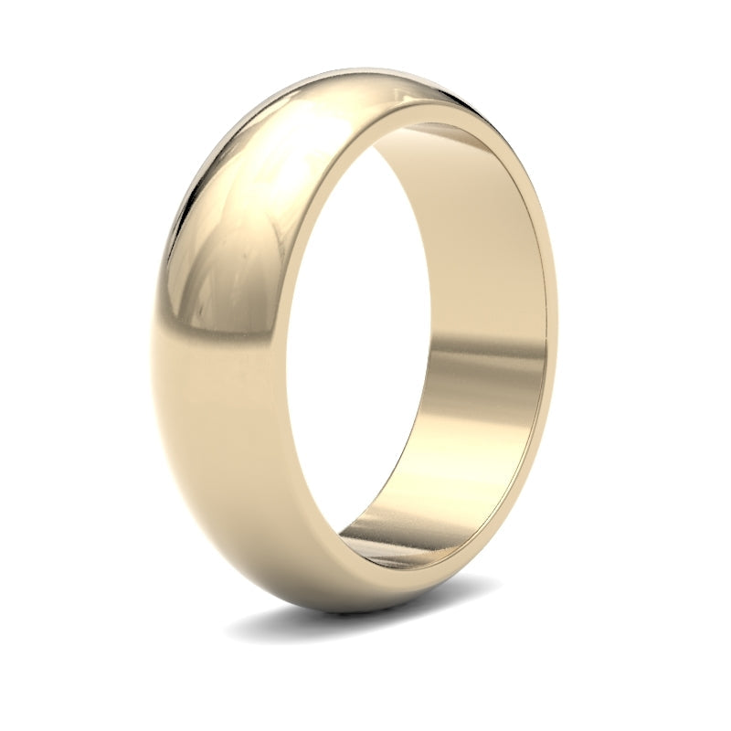 Gents D-Shape Classic Wedding Ring