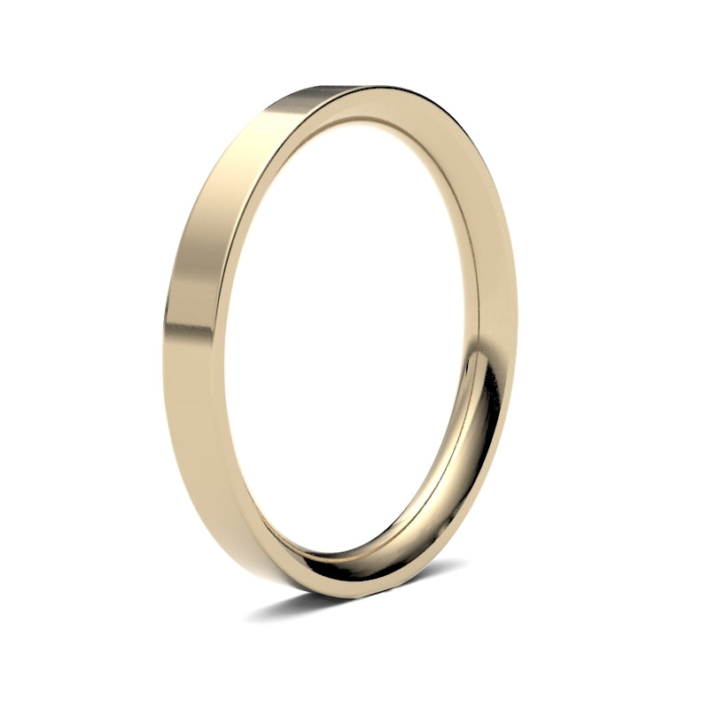 Ladies Flat Court Classic Wedding Ring