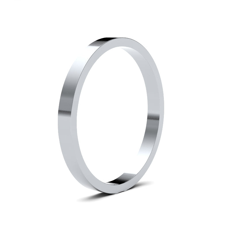 Ladies Flat Classic Wedding Ring