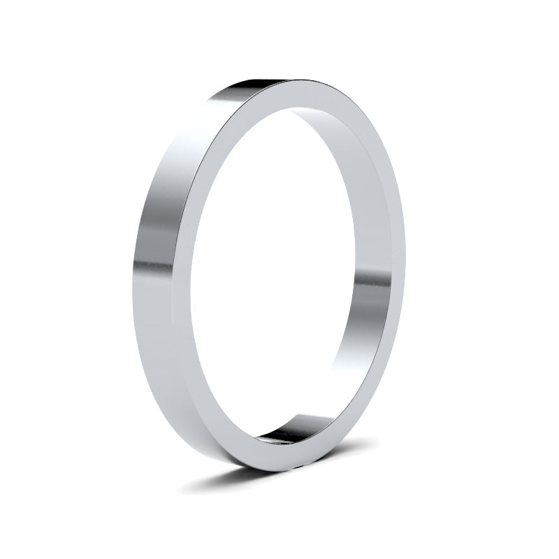 Ladies Flat Classic Wedding Ring