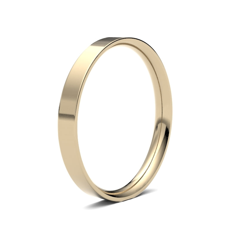 Ladies Flat Court Classic Wedding Ring