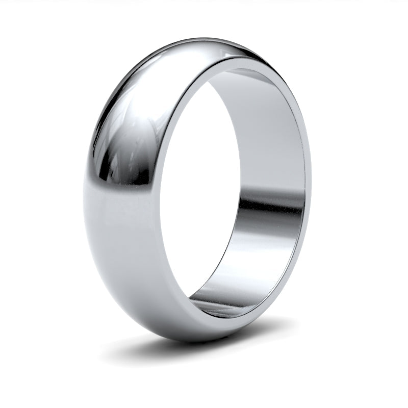Gents D-Shape Classic Wedding Ring