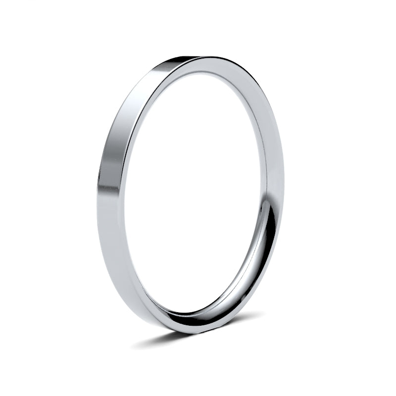 Ladies Flat Court Classic Wedding Ring