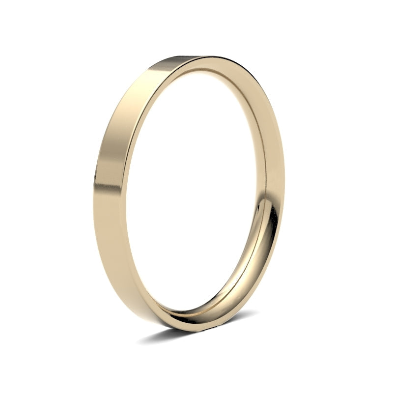Ladies Flat Court Classic Wedding Ring