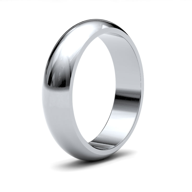 Gents D-Shape Classic Wedding Ring
