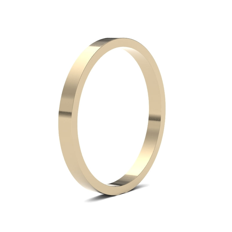 Ladies Flat Classic Wedding Ring