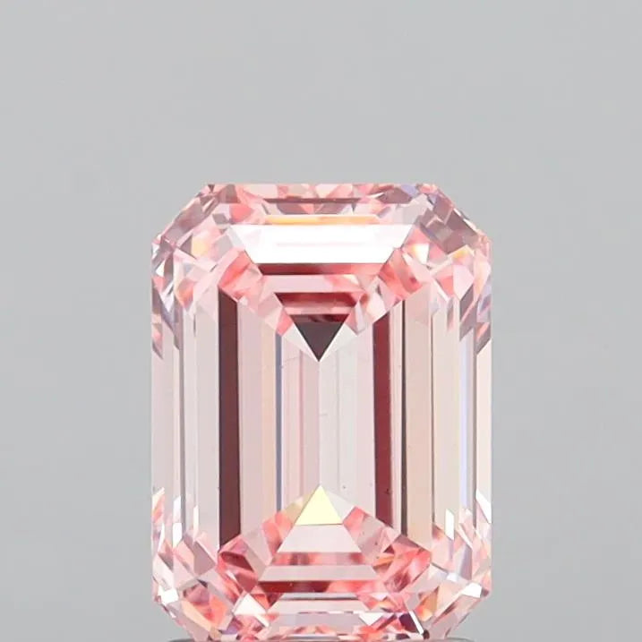 2.08ct Emerald Lab Grown Diamond (Colour Fancy Intense Pink, Clarity VS1, IGI Certified)