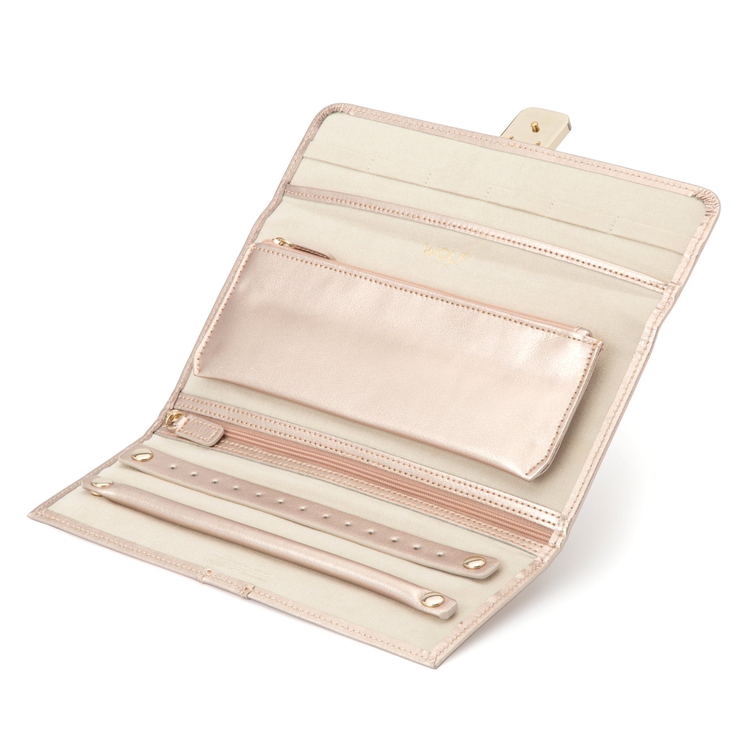 Rose Gold WOLF Palermo Jewellery Roll