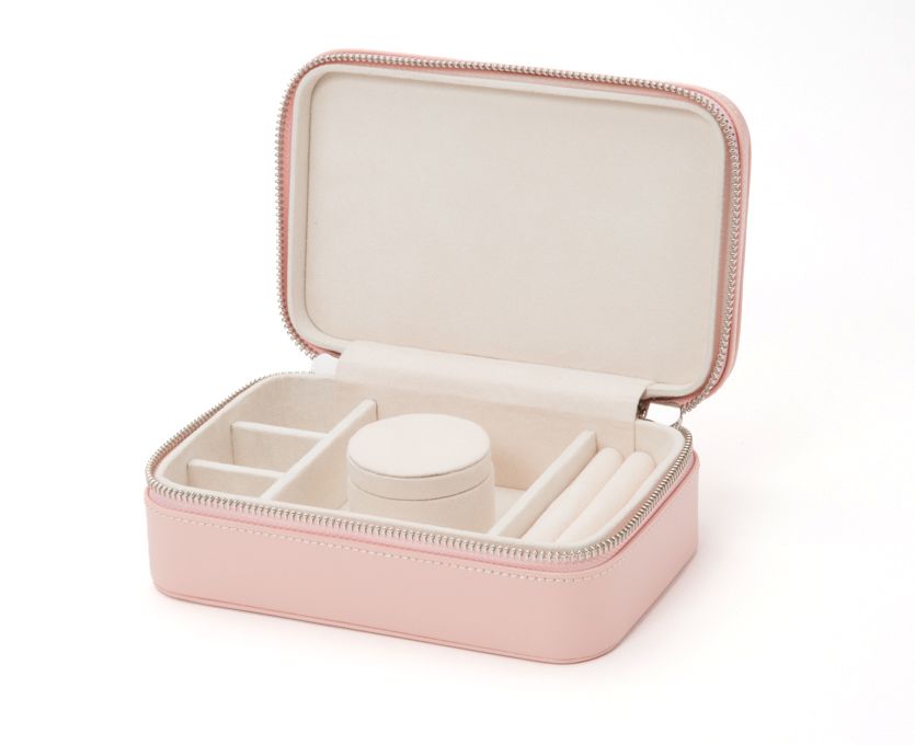 Rose Quartz WOLF Sophia Zip Travel Case
