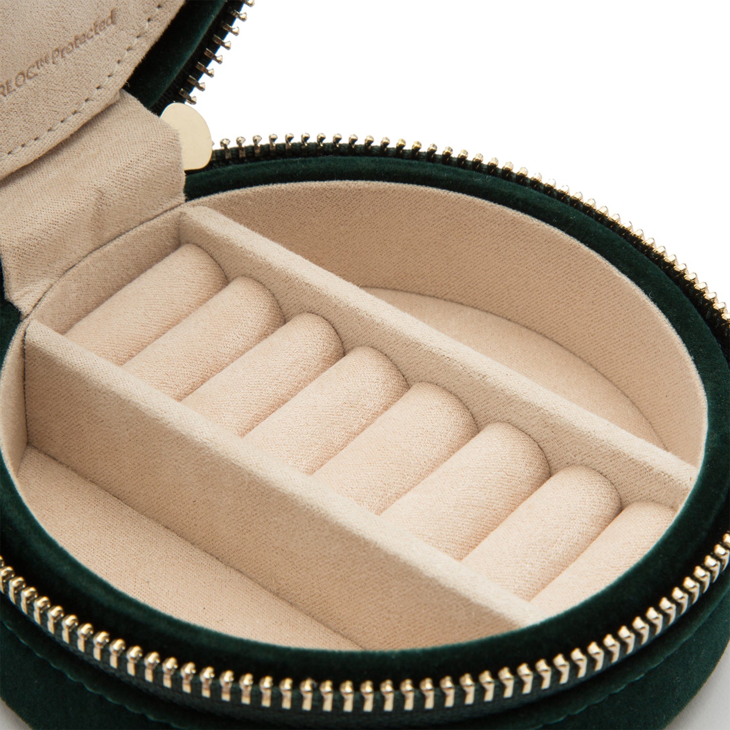 Forest Green WOLF Zoe Travel case Round