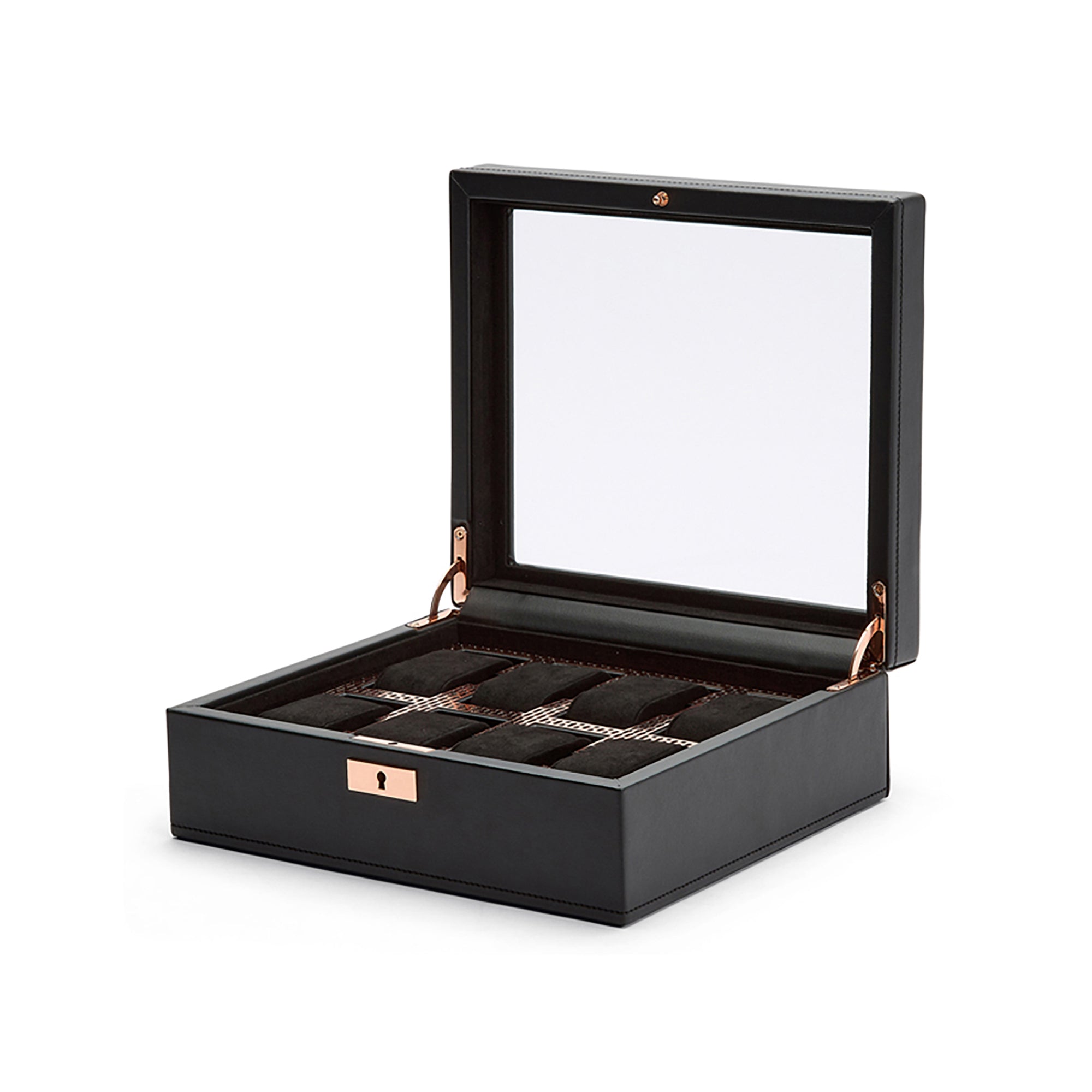 Copper WOLF Axis 8 pc Watch Box