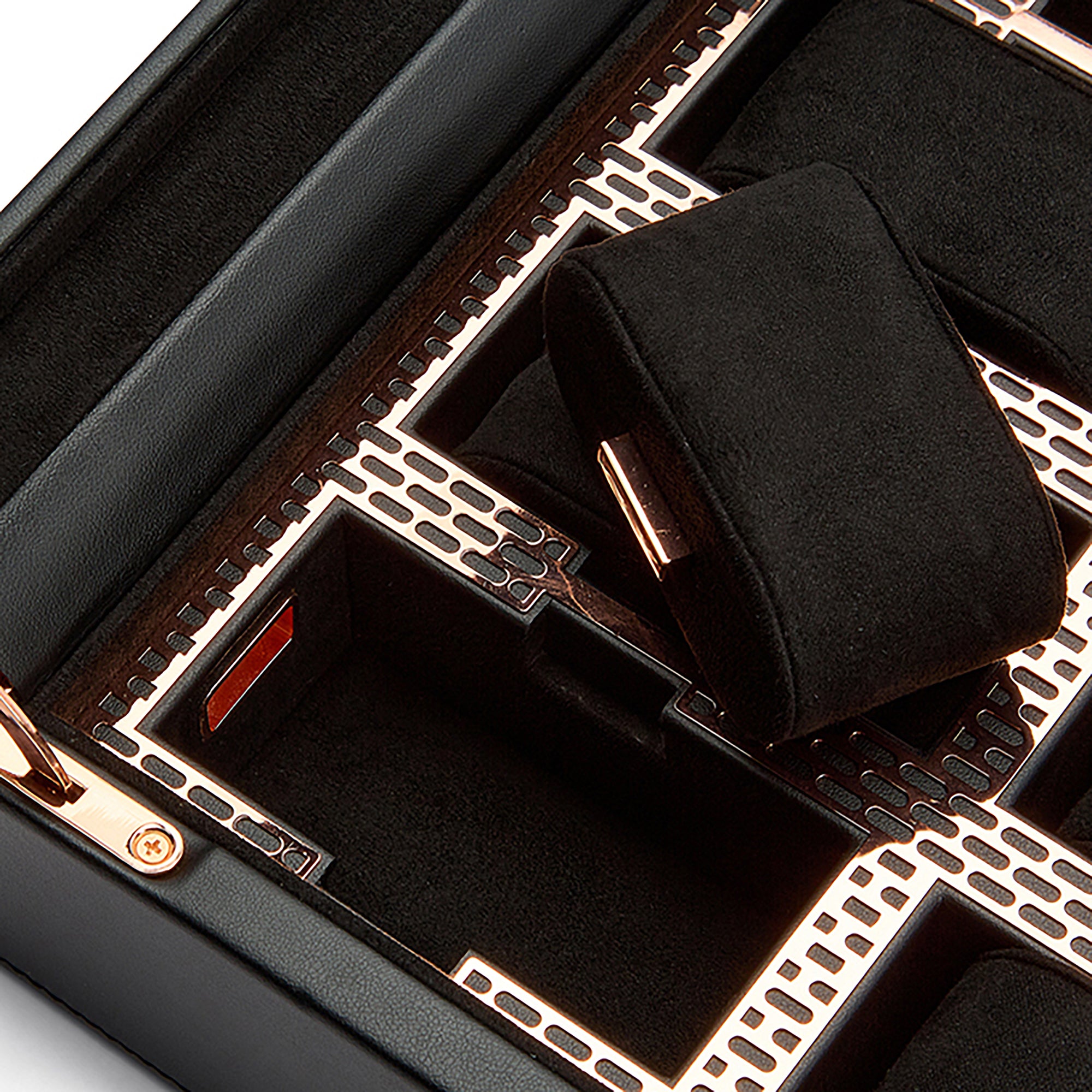 Copper WOLF Axis 8 pc Watch Box