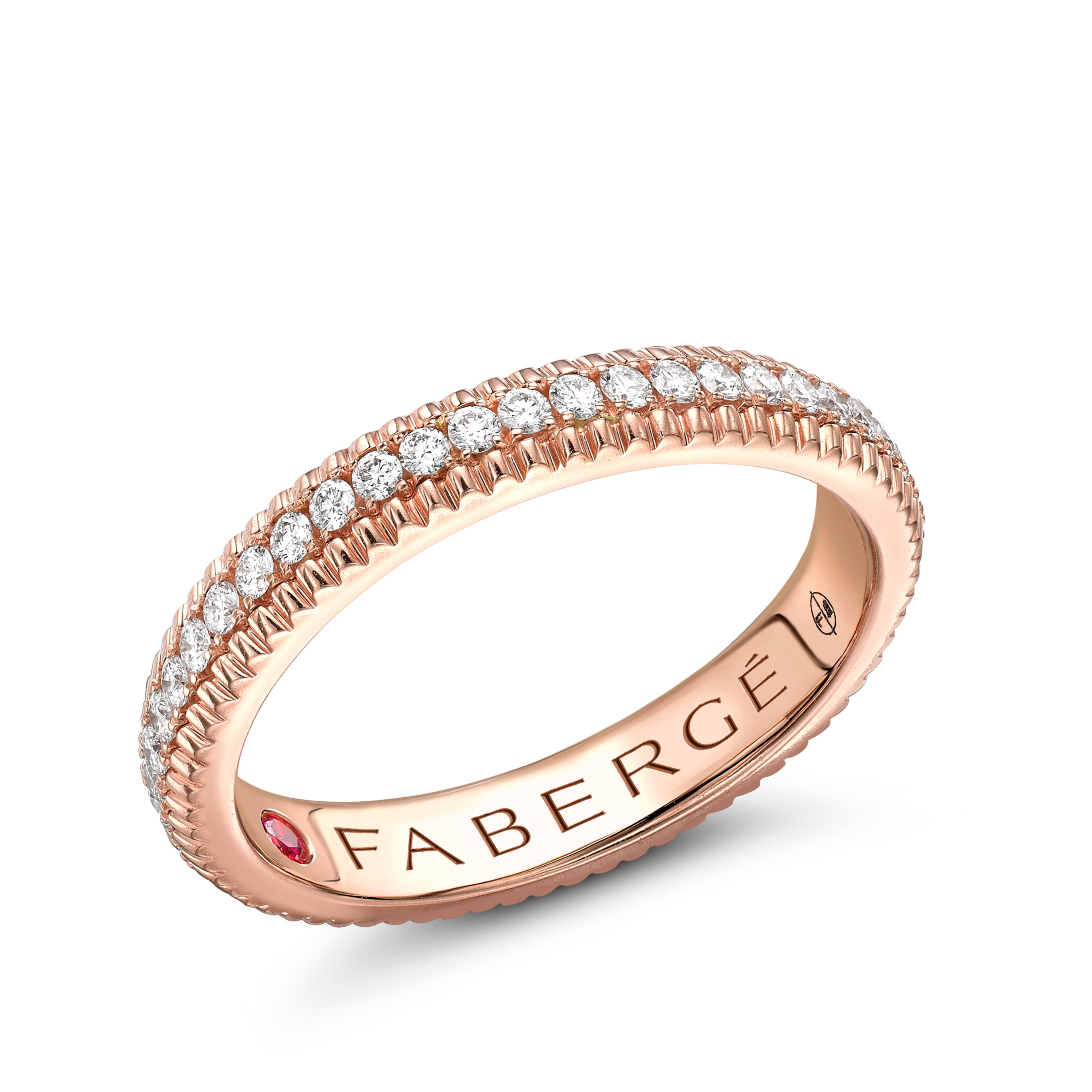 Fabergé Love by Fabergé Gold Eternity Ring with Diamonds