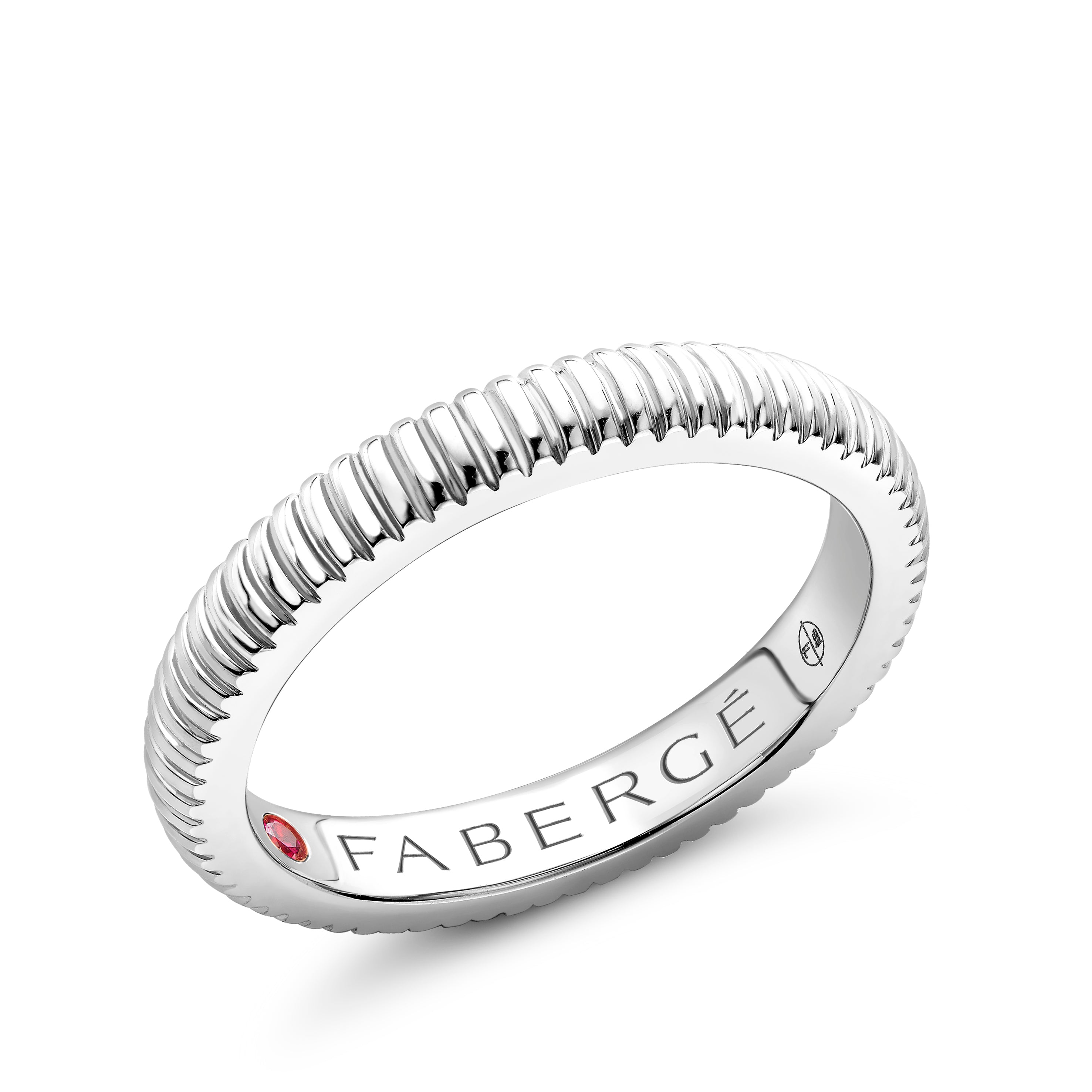 Fabergé Love By Fabergé Gold Fluted Ring