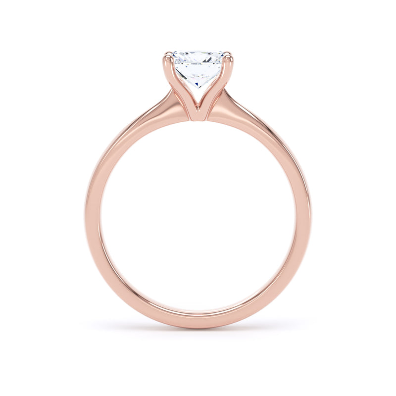Yara Cushion Cut Engagement Ring in 18ct Rose Gold