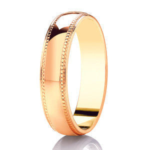 Gents Diamond Cut Wedding Ring