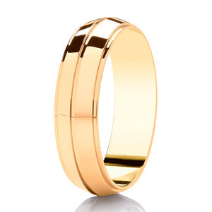 Ladies Diamond Cut Wedding Ring