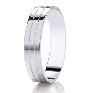 Gents Diamond Cut Wedding Ring