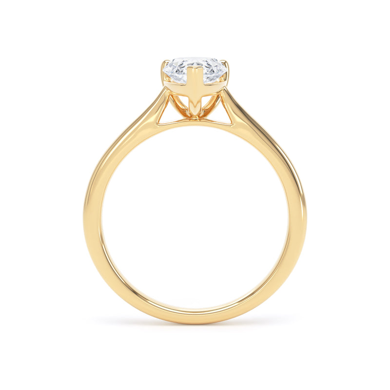 Mara Pear Cut Engagement Ring in 9ct Yellow Gold