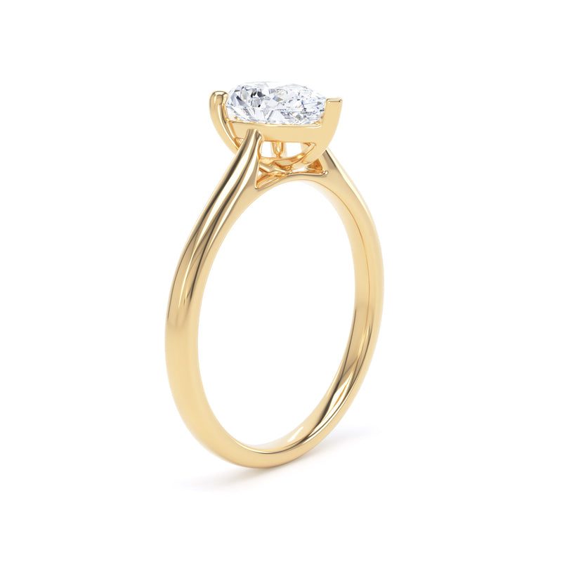 Mara Pear Cut Engagement Ring in 9ct Yellow Gold