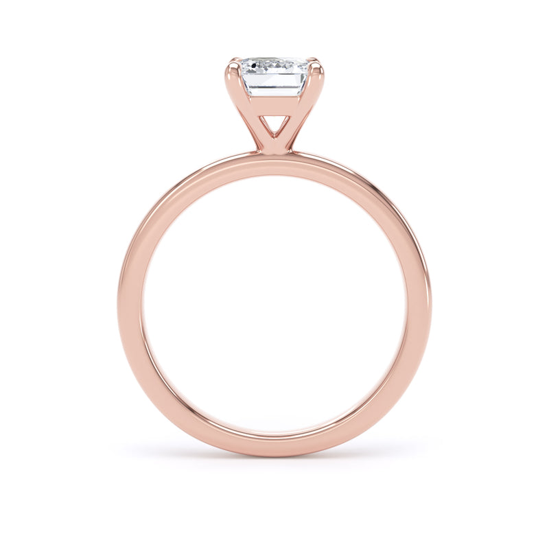Ciri Emerald Cut Engagement Ring in 18ct Rose Gold