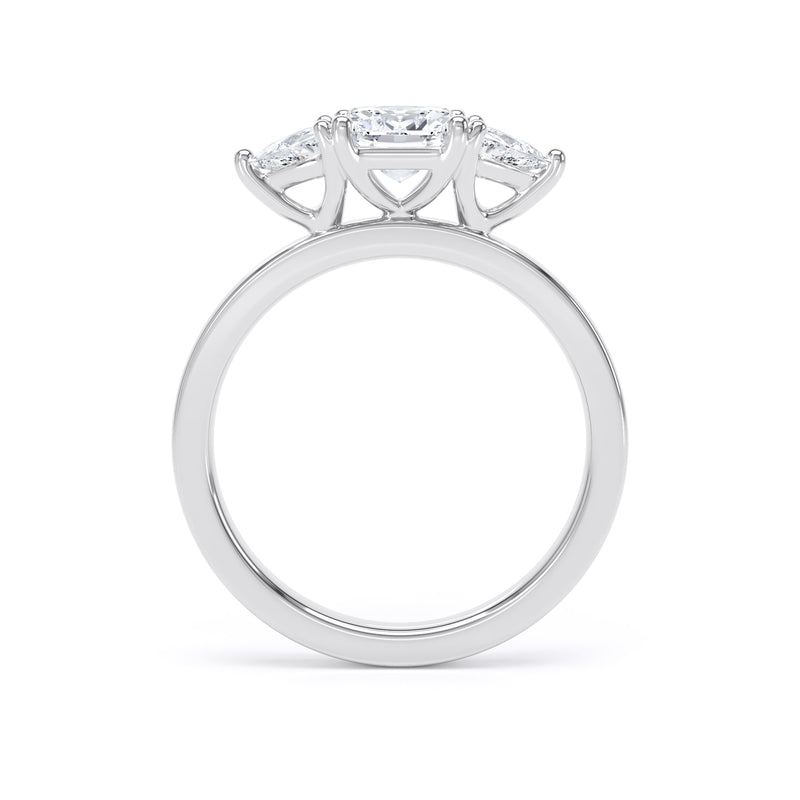 Vida Cushion Cut Engagement Ring in 9ct White Gold