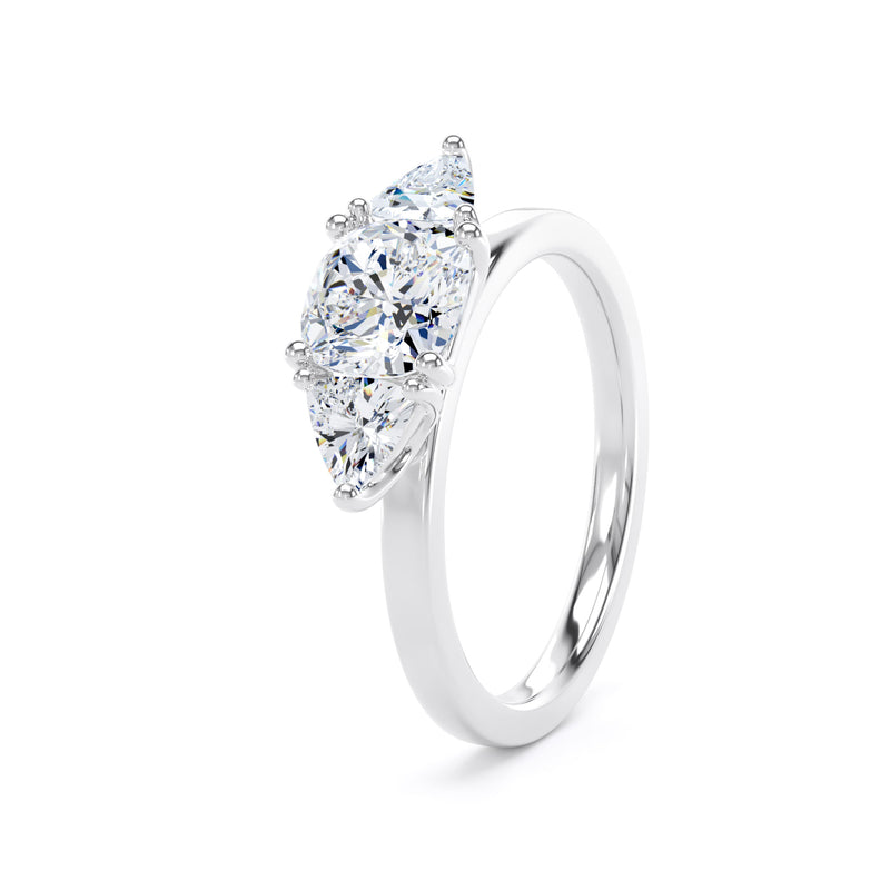 Vida Cushion Cut Engagement Ring in 9ct White Gold