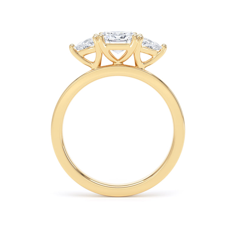 Vida Cushion Cut Engagement Ring in 9ct Yellow Gold