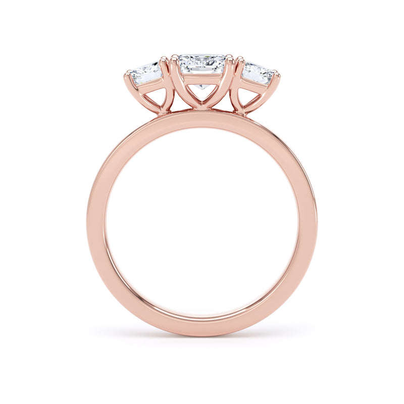 Vera Cushion Cut Engagement Ring in 9ct Rose Gold