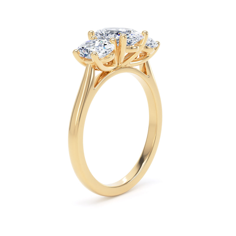 Tara Oval Cut Engagement Ring in 9ct Yellow Gold