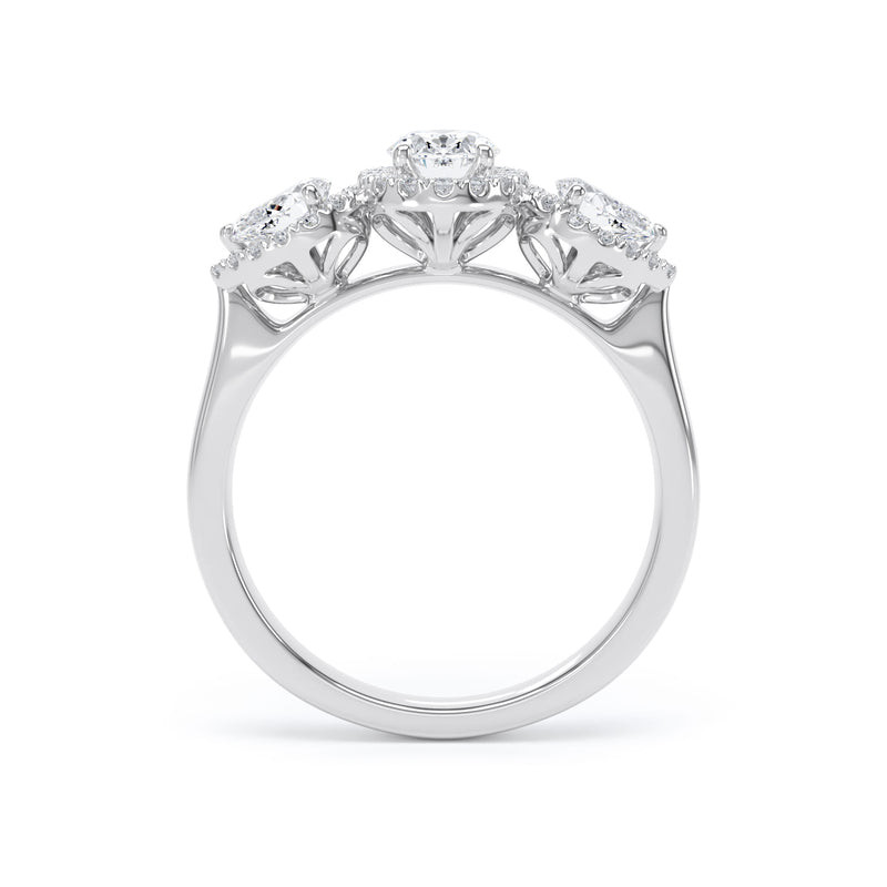 Oval Cut Engagement Ring in 9ct White Gold