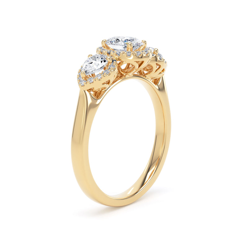 Oval Cut Engagement Ring in 9ct Yellow Gold