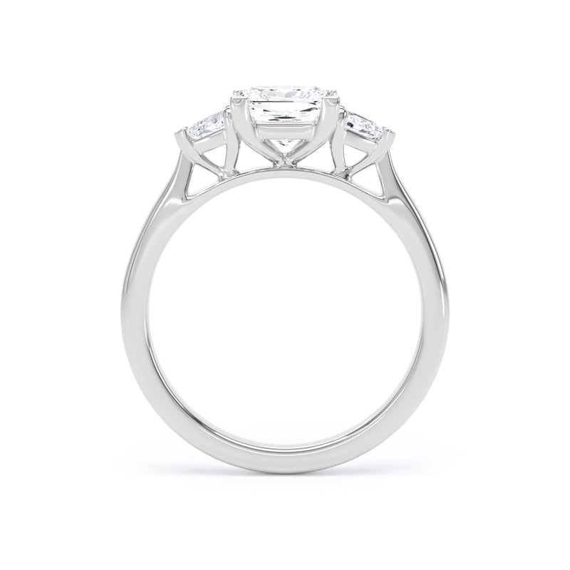 Sofie Princess Cut Engagement Ring in 18ct White Gold