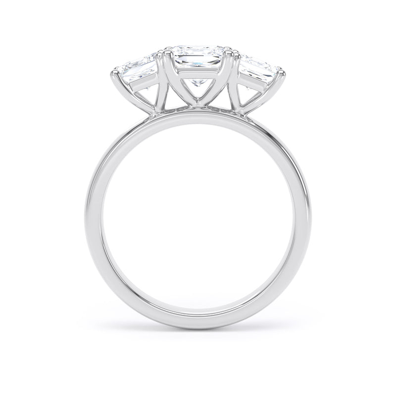 Sloane Princess Cut Engagement Ring in 18ct White Gold