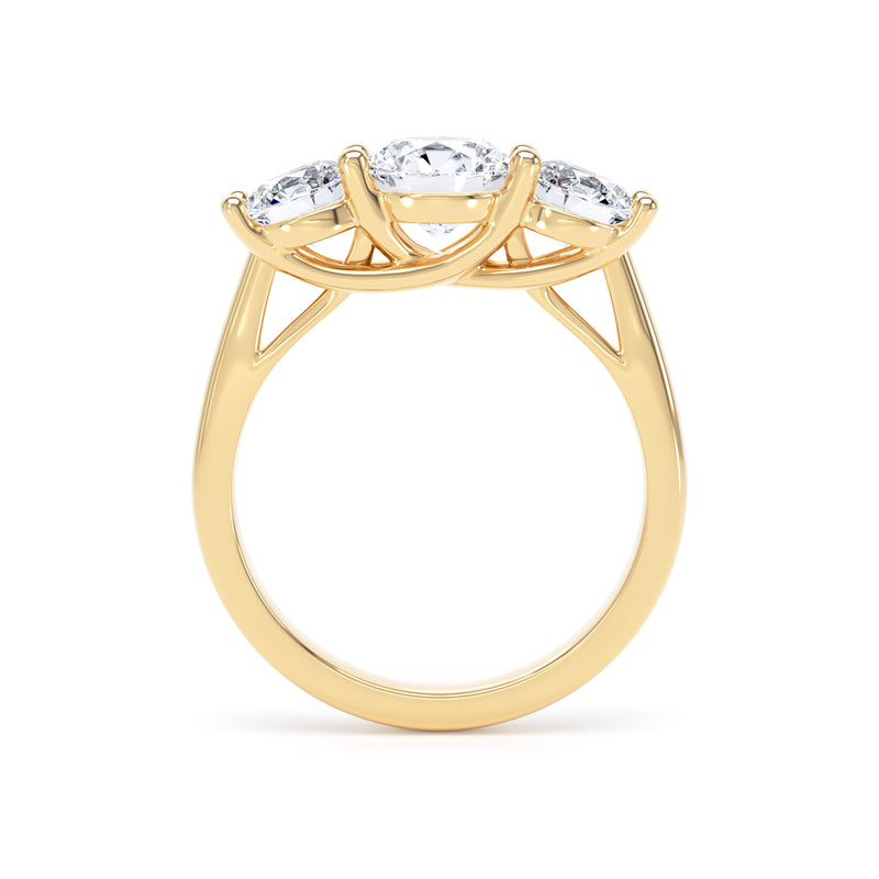 Terra Round Cut Engagement Ring in 18ct Yellow Gold