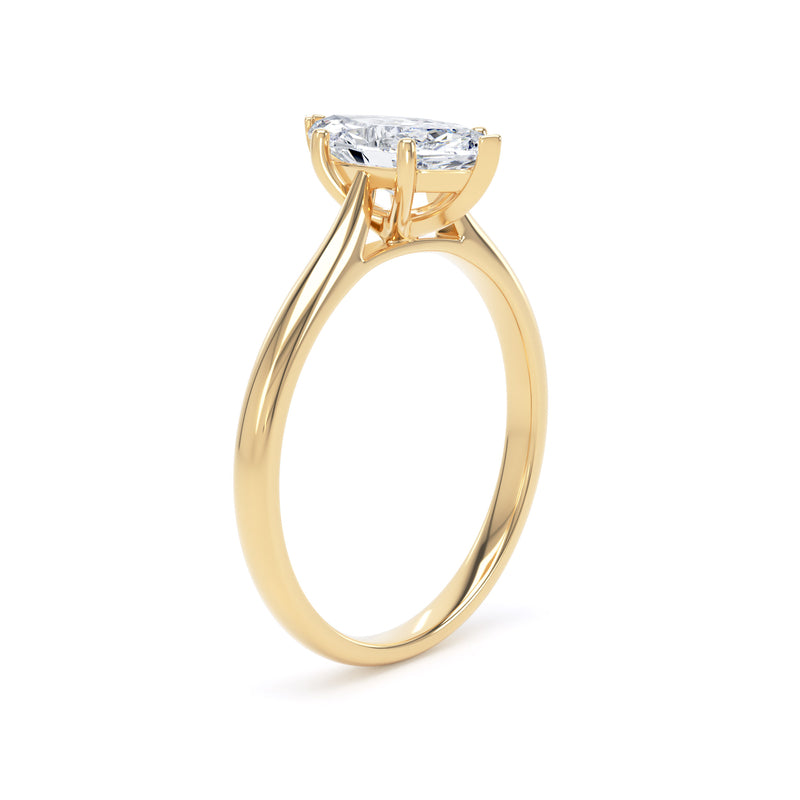 Poppy Marquise Cut Engagement Ring in 9ct Yellow Gold